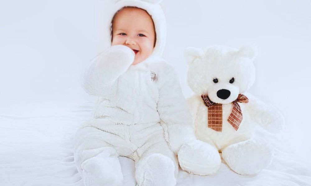 TheSparkShop.in: Product Bear Design Long Sleeve Baby Jumpsuit